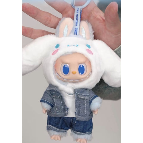 Labubu The Monsters Hello Kitty and Friends Vinyl Plush Pendant Blind Box Series: Cinnamoroll (Confirmed Style)