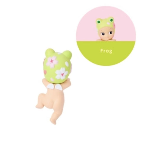 Sonny Angel HIPPERS Cherry Blossom Blind Box Series: Frog (Confirmed Style)