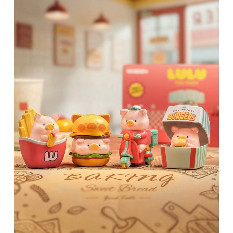 LuLu the Piggy Burgers Series Whole Set Opened