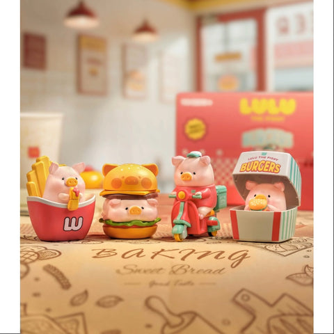 LuLu the Piggy Burgers Series Whole Set Opened