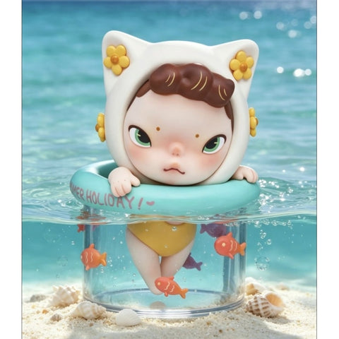 Sooya Beach Holiday Blind Box Series: Floatie Cat Ban (Confirmed Style)