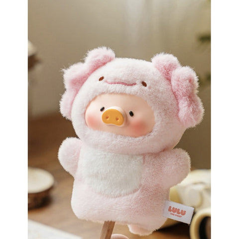 LuLu the Piggy Cutest Butler PVC Face Plush Keychain Blind Box Series: Axolotl (Confirmed Style)