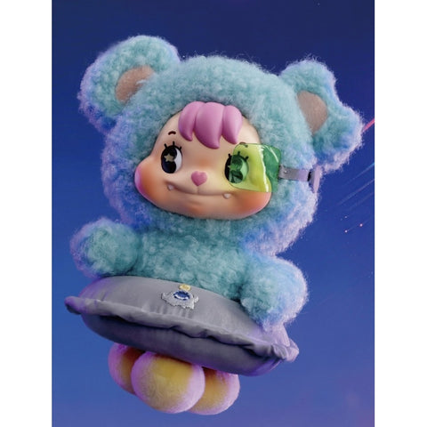 Little Buns 20th-Century Space Fantasy Plush Pendant Blind Box Series: Unknown Aircraft - Bear Face (Confirmed Style)