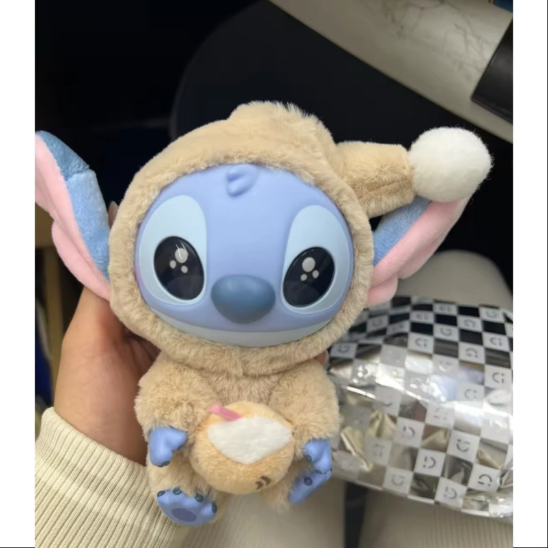 【楽ギフ_のし宛書】 Disney Stitch Eat Something Before Sleep Series Vinyl Plush ぬいぐるみ