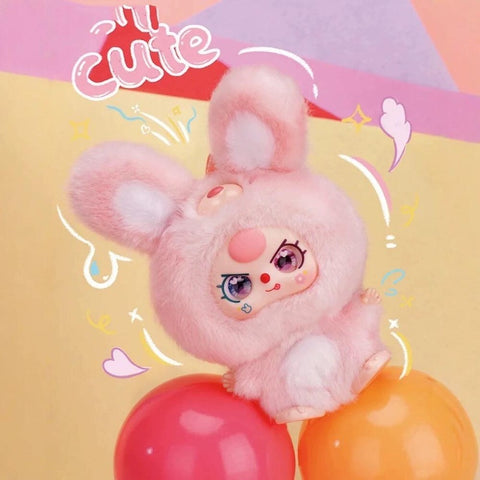 Baby Three Mini Hug Vinyl Plush Pendant Series Bunny