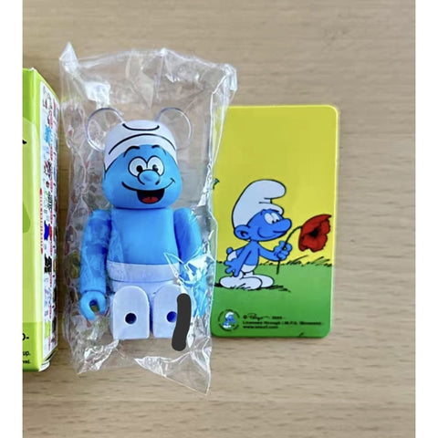 Bearbrick Series 49: CUTE Smurfs 100% (Confirmed Style)