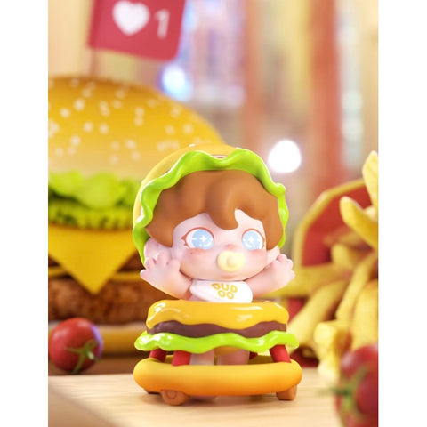 Dudoo Tasty Afternoon Tea Blind Box Series: Burger Toddler (Confirmed Style)
