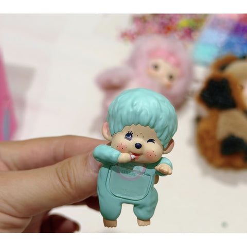 Monchhichi Hippers Colors Wink Blind Box Series: Mint Green (Confirmed Style)