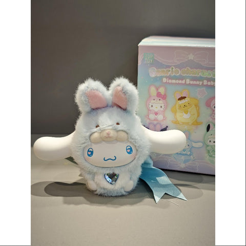 Cinnamoroll Sanrio Characters Diamond Bunny Baby Plush Doll Series Cinnamoroll
