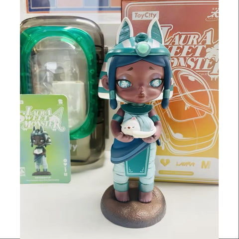 Laura Sweet Monster Space Capsule Series Secret Grey Coconut Dirty Chocolate Bread Mummy(1/48)