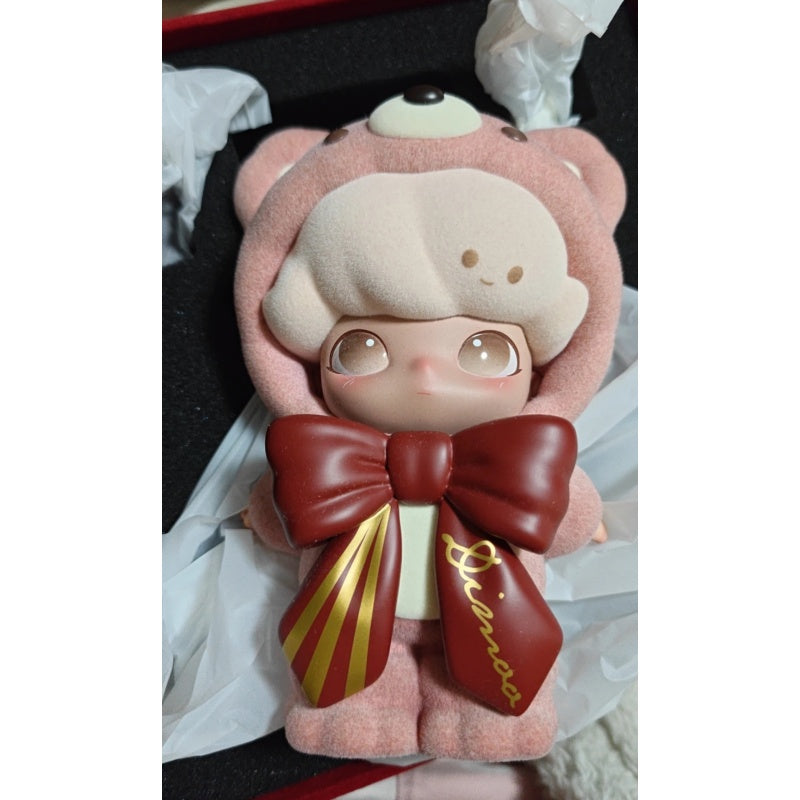 Dimoo Teddy DIMOO Strawberry Latte Teddy Figurine Limited Edition – TOYSEZ