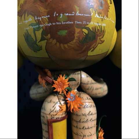 MEGA α SKULLPANDA Van Gogh Museum Sunflowers 400% 2025 Limited Edition