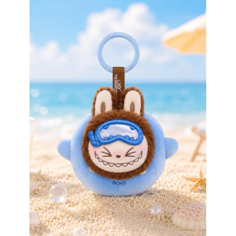 Labubu Island Vacation Mini Plush Pendant Blind Box Series: Shark Baby Diving (Confirmed Style)