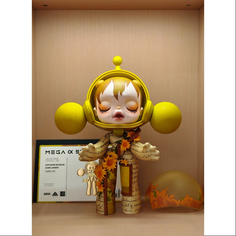 MEGA α SKULLPANDA Van Gogh Museum Sunflowers 400% 2025 Limited Edition
