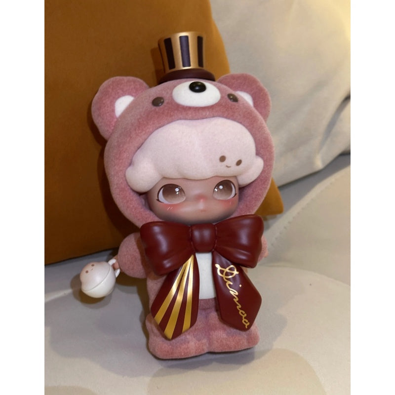 Dimoo Teddy DIMOO Strawberry Latte Teddy Figurine Limited Edition – TOYSEZ