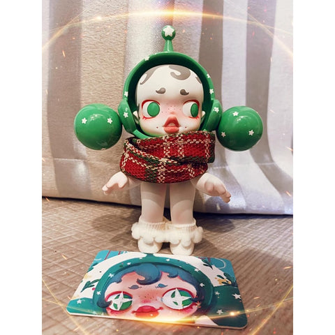 Skullpanda Green Christmas Limited Figurine