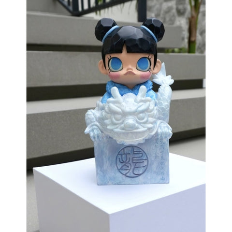 MOLLY Riding Dragon Square Seal Blue 2024 Limited Edition