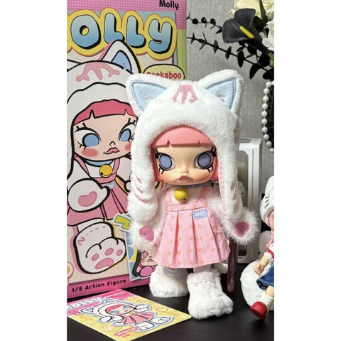 MOLLY Peekaboo White Cat BJD 1/8 Action Figure 2025 Limited Edition