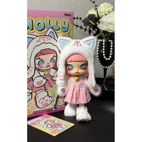 MOLLY Peekaboo White Cat BJD 1/8 Action Figure 2025 Limited Edition
