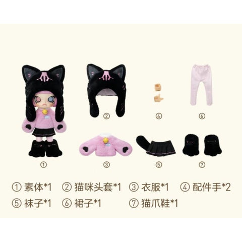 MOLLY Peekaboo Black Cat BJD 1/8 Action Figure 2025 Limited Edition