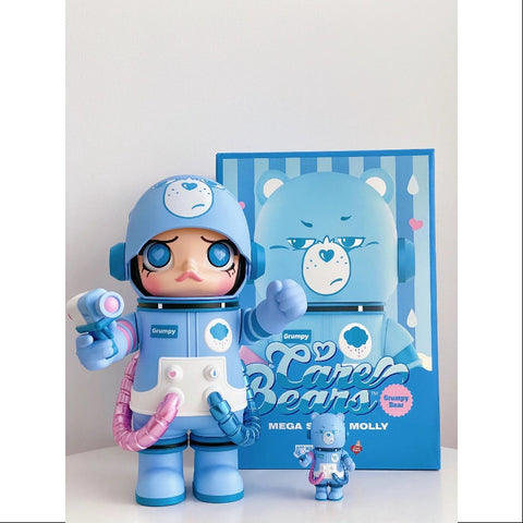 MEGA SPACE MOLLY 400%+100% Care Bears Grumpy Bear 2023 LIMITED