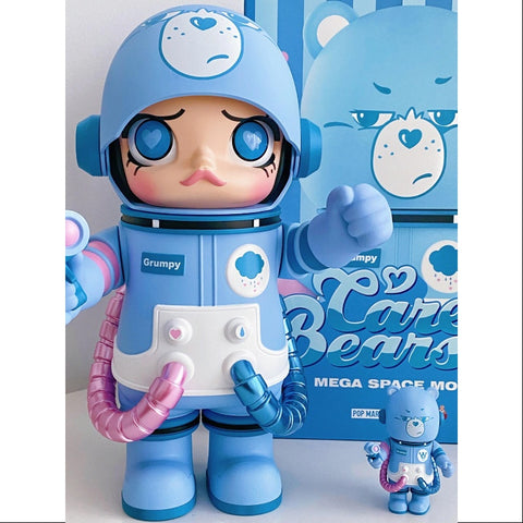 MEGA SPACE MOLLY 400%+100% Care Bears Grumpy Bear 2023 LIMITED