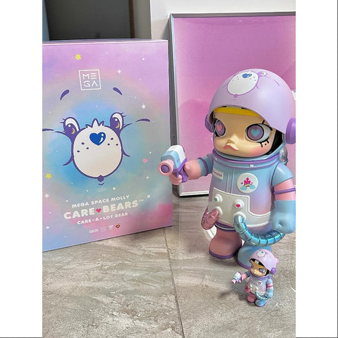 MEGA SPACE MOLLY 400%+100% Care Bears Care a Lot Bear 2022 LIMITED