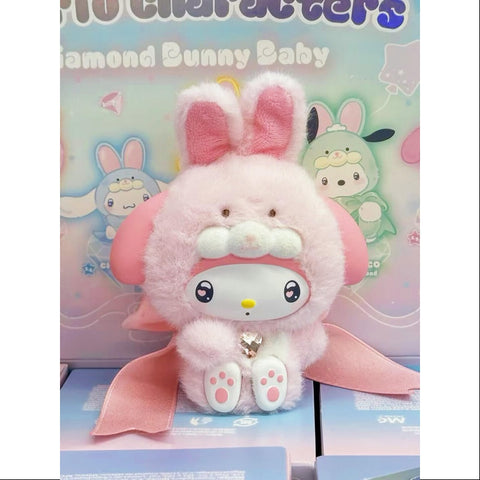 My Melody Sanrio Characters Diamond Bunny Baby Plush Doll Series My Melody