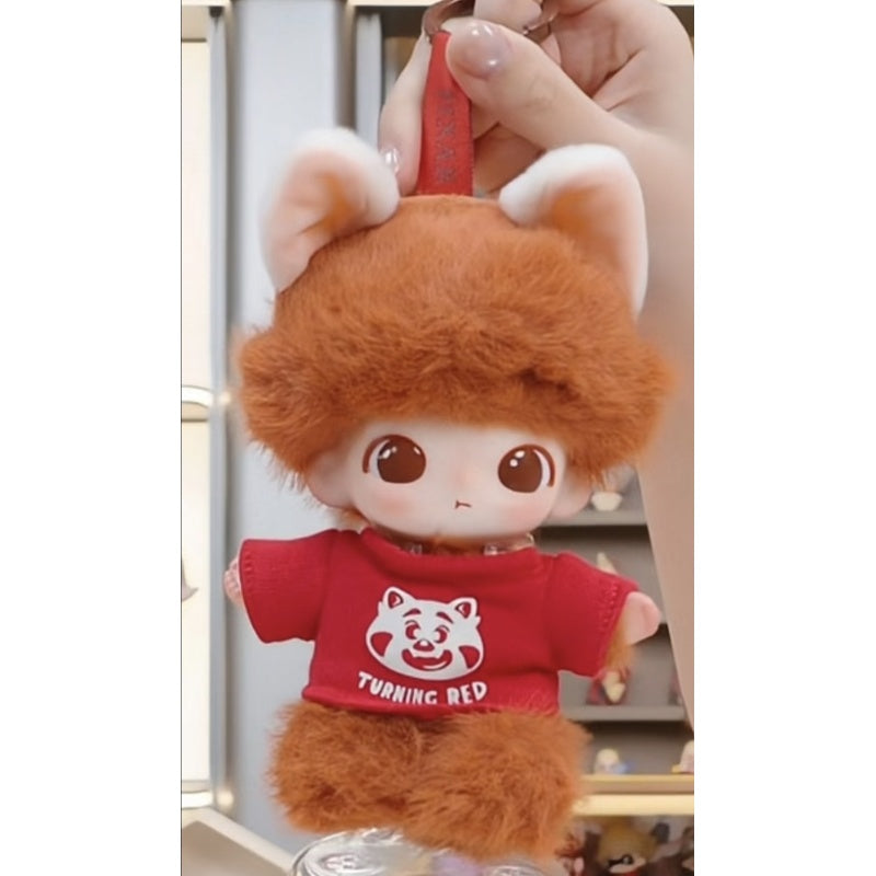 DIMOO WORLD × PIXAR Vinyl Plush Pendant Blind Box Series: Red Panda Mei (Confirmed Style)