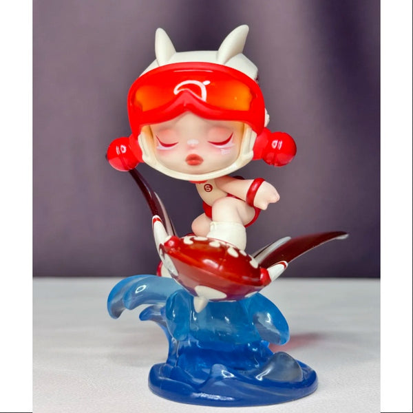 POPMART SKULLPANDA POPCAR 2点 Skullpanda Pop Mart PopCar Water Party Series Skullpanda