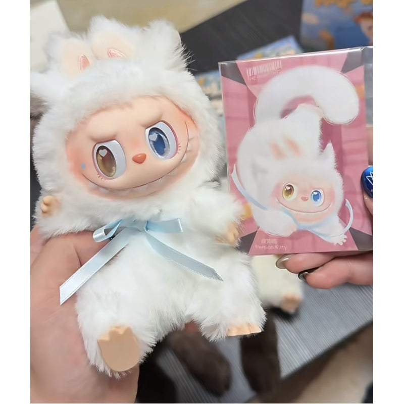 Labubu The Monsters Cat Mode On Vinyl Plush Pendant Blind Box Series: Persian Kitty (Confirmed Style)