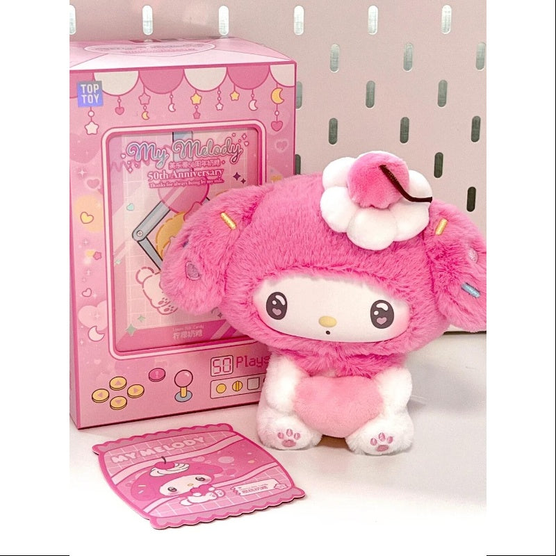 My Melody 50th Anniversary Milk Candy Plush Dolls Series Cherry Milk