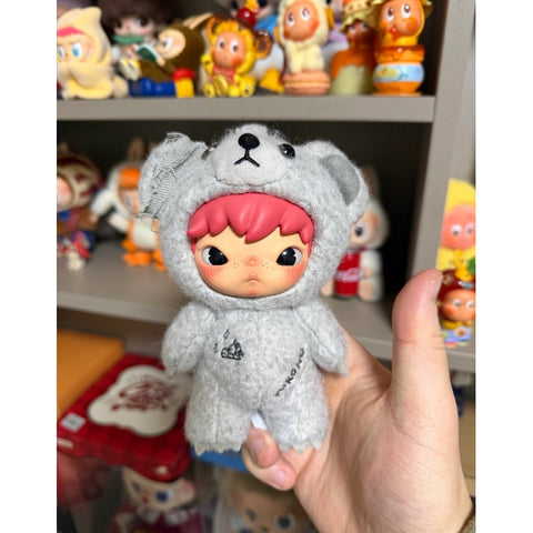 Hirono Road Journal Plush Doll Pendant Series Grey Gravel