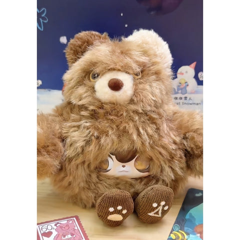 1001MOONS The Moonlight Gathering Guide Plush Doll Pendant Blind Box Series: The Drowsy Bear (Confirmed Style)
