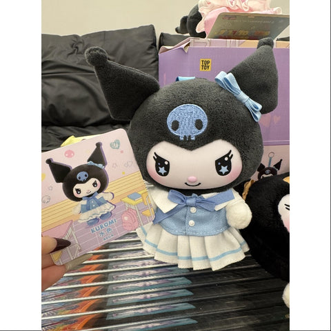 Kuromi School Life Vinyl Plush Pendant Series Aqua