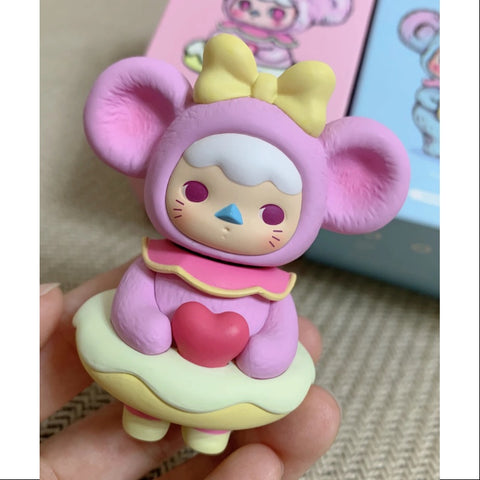 PUCKY New Year Mouse Babies Series Pink Little Mouse