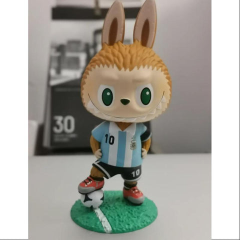 Labubu The Monsters Argentina Soccer Football Team Series Lionel Messi Kick Off