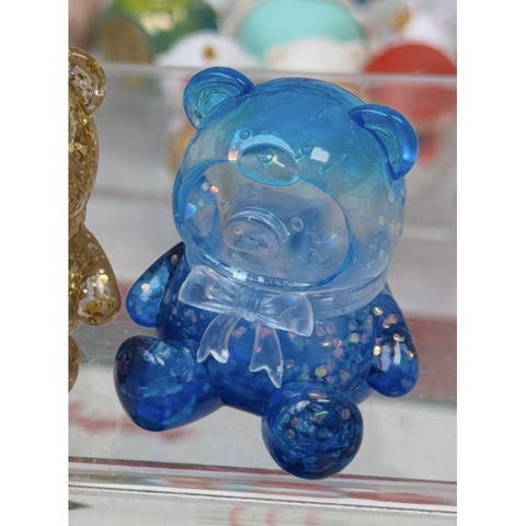 LuLu the Piggy Teddy Mini Season 1 Blind Bag Series: Rainbow Crystal Blue (R 1/20) (Confirmed Style)