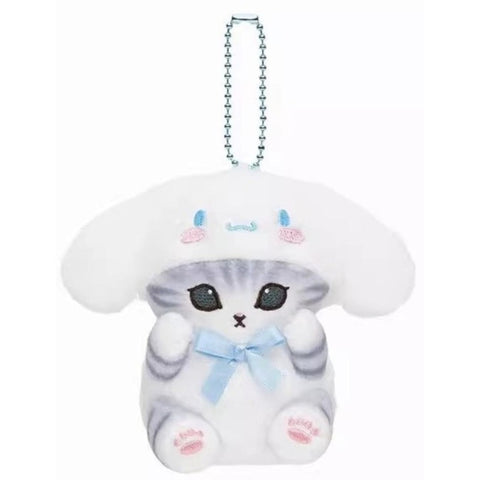 Mofusand × Sanrio Mini Plush Keychain Series: Cinnamoroll (Confirmed Style)