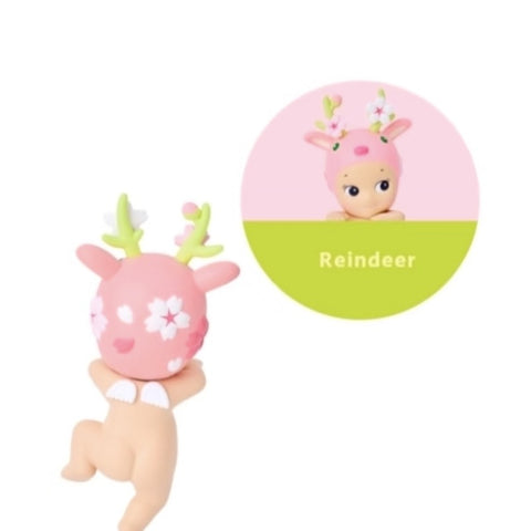 Sonny Angel HIPPERS Cherry Blossom Blind Box Series: Reindeer (Confirmed Style)