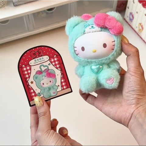 Hello Kitty Teddy Pajamas Plush Dolls Series Mint Pajamas