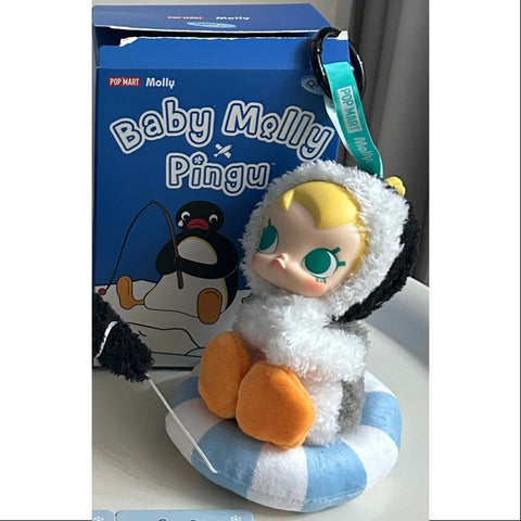 Baby MOLLY Pingu Happy Fishing Series Vinyl Plush Pendant Little Fishing Boat