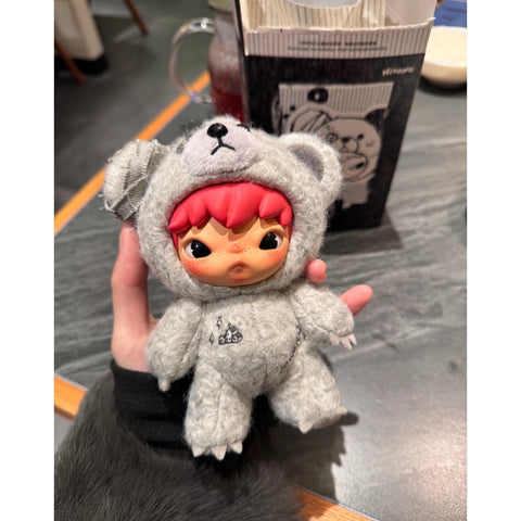 Hirono Road Journal Plush Doll Pendant Series Grey Gravel