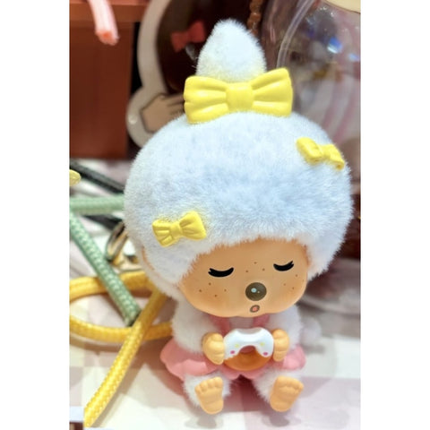 Monchhichi Mon Mon Farm Classic Coffee Plush Pendant Blind Box Series: Peach Sweety (Confirmed Style)