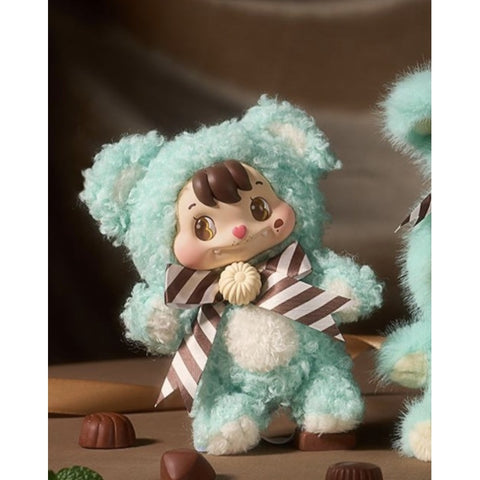 Little Buns Melting Together Plush Pendant Blind Box Series: Mint Chocolate - Bear Face (Confirmed Style)