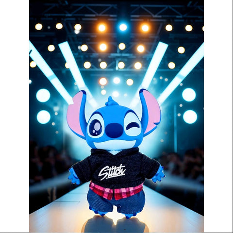 Disney Stitch Dress Up Show Vinyl Plush Pendant Series Street Style
