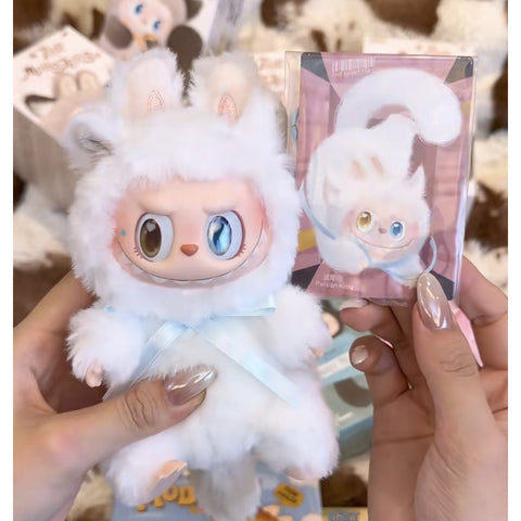 Labubu The Monsters Cat Mode On Vinyl Plush Pendant Blind Box Series: Persian Kitty (Confirmed Style)