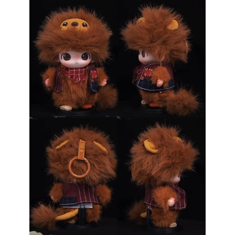DIMOO The Secret Theatre Club Plush Doll Pendant Blind Box Series: Timid Lion (Confirmed Style)