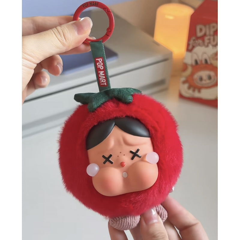 CRYBABY Dip For Fun Plush Pendant Blind Box Series: Tomato,Tomato (Confirmed Style)