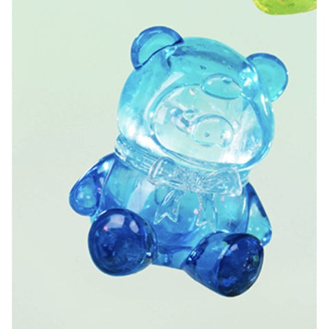 LuLu the Piggy Teddy Mini Season 1 Blind Bag Series: Rainbow Crystal Blue (R 1/20) (Confirmed Style)